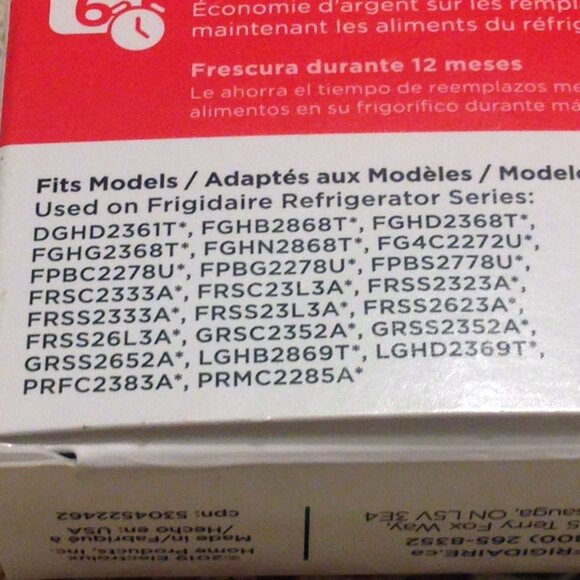 Frigidaire Pure Air Ultra II replacemtn refrigerator filter two pack - Picture 4 of 7